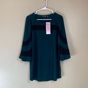 Nina Leonard Miracle Matte Jersey Top knit blouse MWT